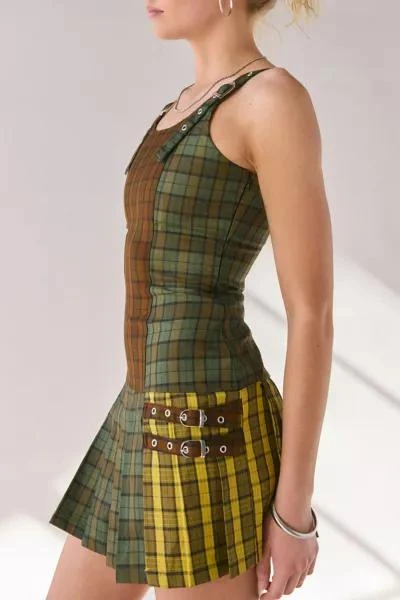 The Ragged Priest The Ragged Priest Viv Tartan Pleated Mini Dress 3