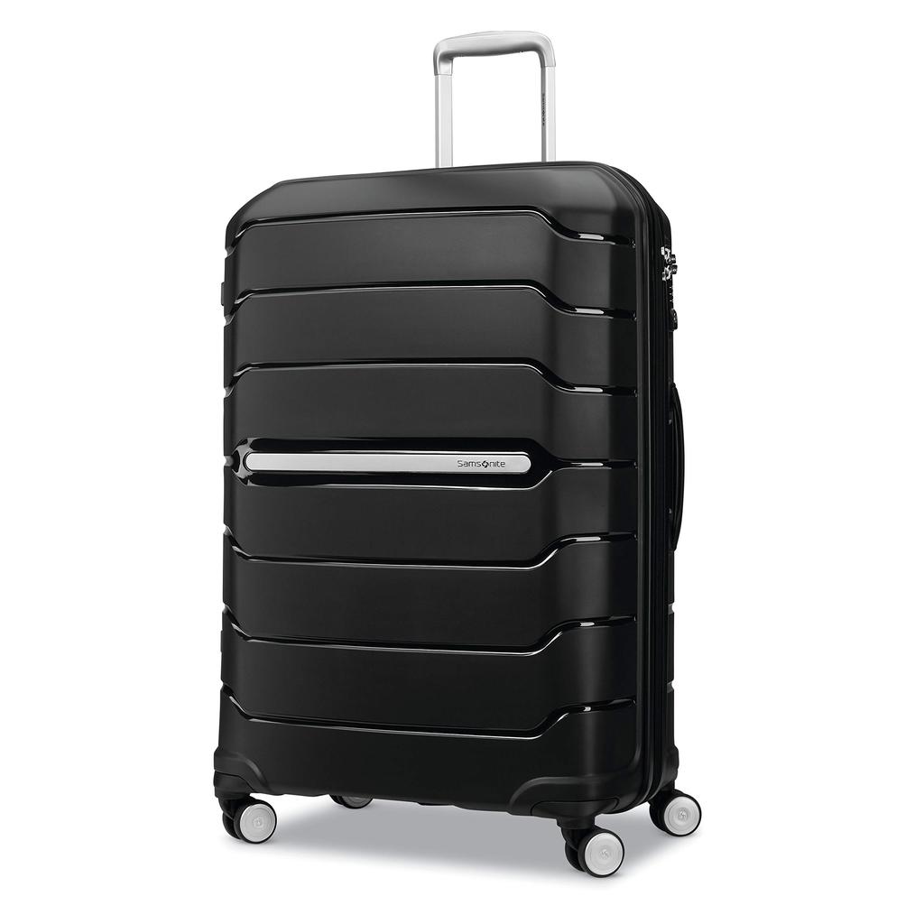 Samsonite Samsonite Freeform Large Checked Luggage with Dual 360° Spinner Wheels - TSA Lock, Airline-Approved - Lightweight Durable Polypropylene Expandable Hardshell - Black