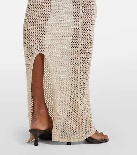 Bananhot Hilsa open-knit lamé beach cover-up 6