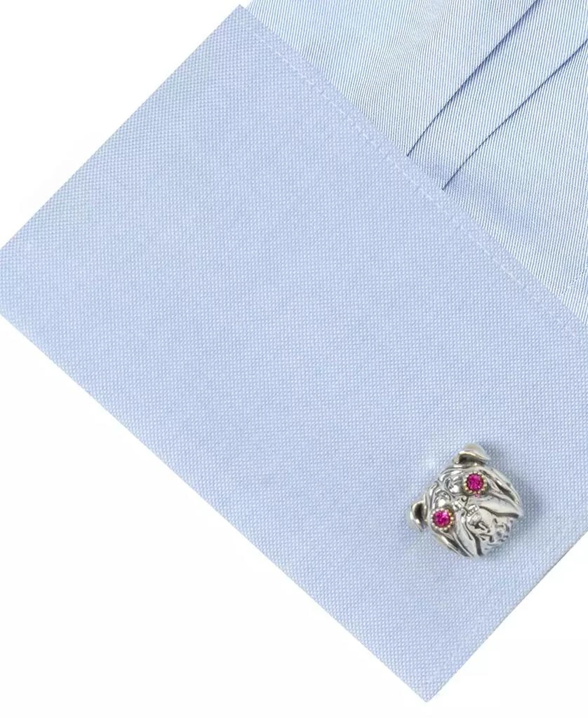 Ox and Bull Trading Co. Men's Sterling Silver English Bulldog Cufflinks 4