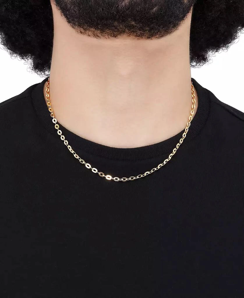 Italian Gold Polished Solid Cable Link 18" Chain Necklace in 14k Gold 3