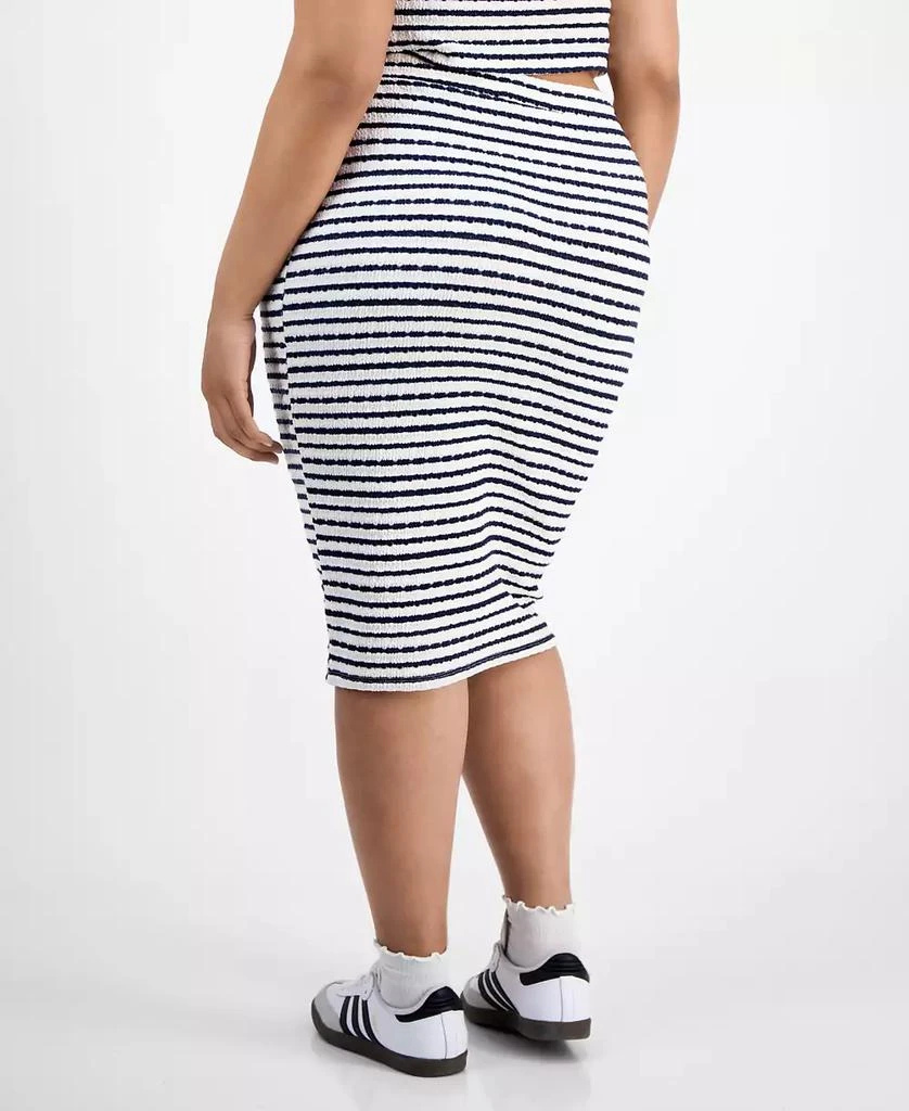 Derek Heart Trendy Plus Size Striped Midi Pencil Skirt 4
