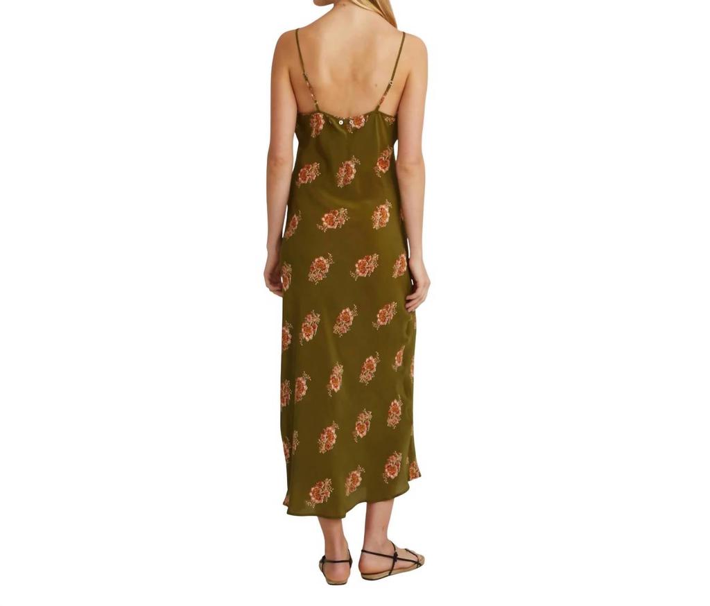 Chan Luu Lily Silk Slip Midi Dress
