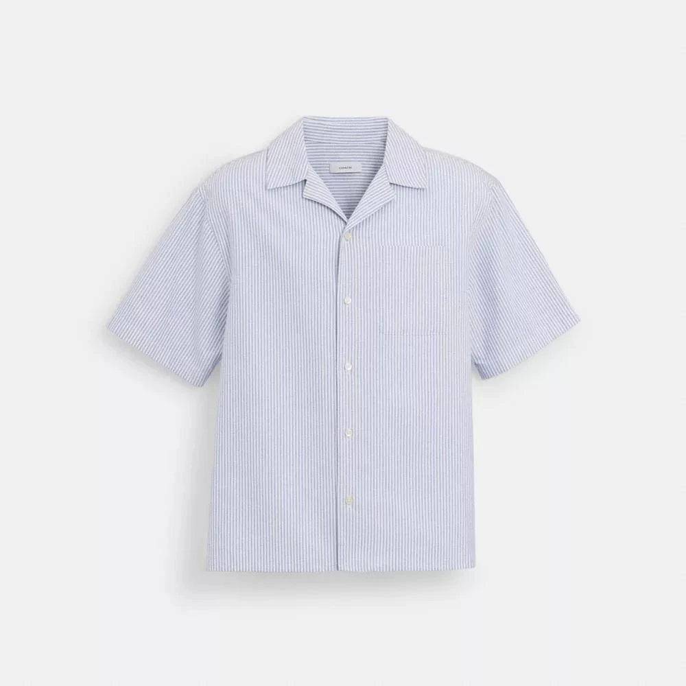 Coach Oxford Striped Camp Shirt 1