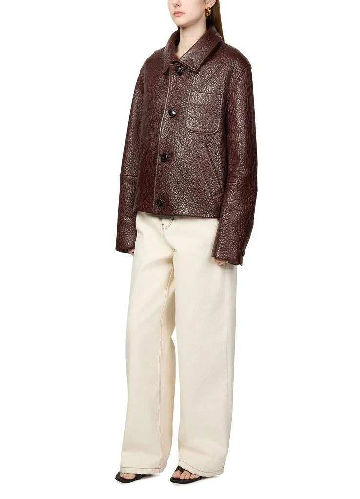 AMI Buttoned leather jacket 6