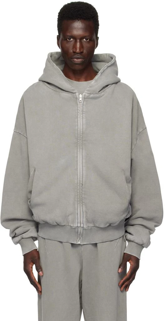 Entire Studios Gray Thermal Hoodie 1