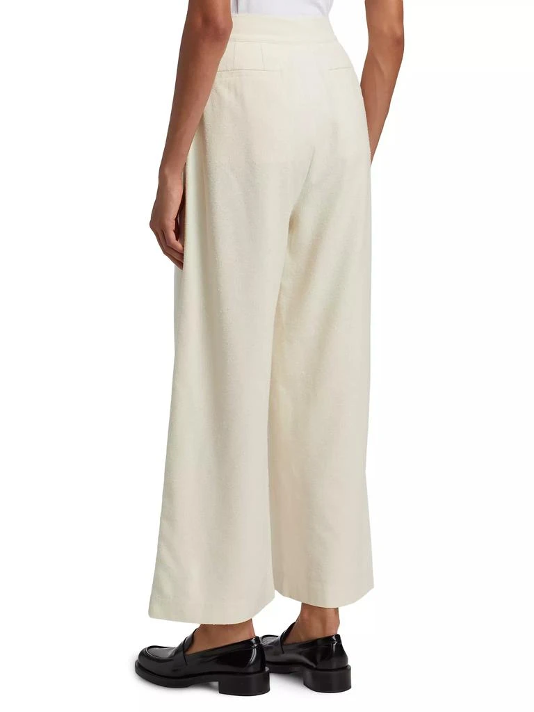 Jenni Kayne Textured Silk Relaxed-Fit Trousers 5