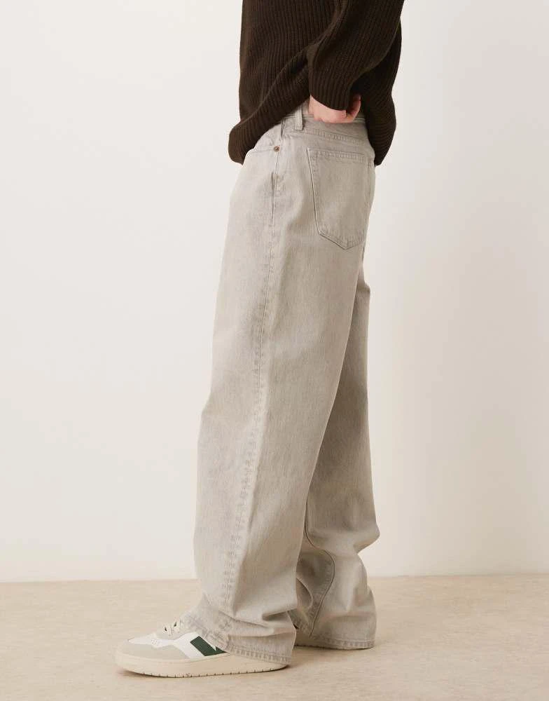Abercrombie & Fitch Abercrombie & Fitch baggy jean in grey wash 3