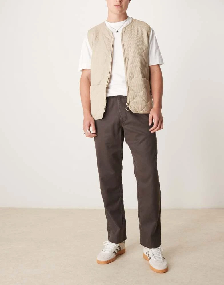 Abercrombie & Fitch Abercrombie & Fitch loose pull on trousers in brown 1