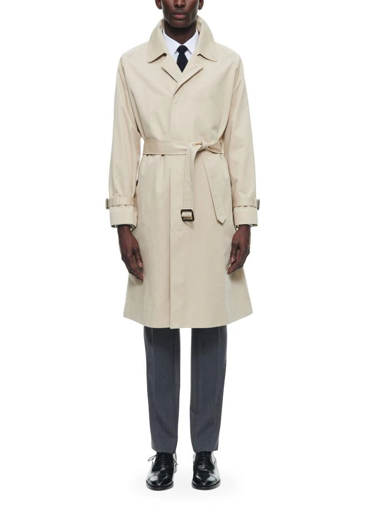 Fursac Long belted cotton coat 2