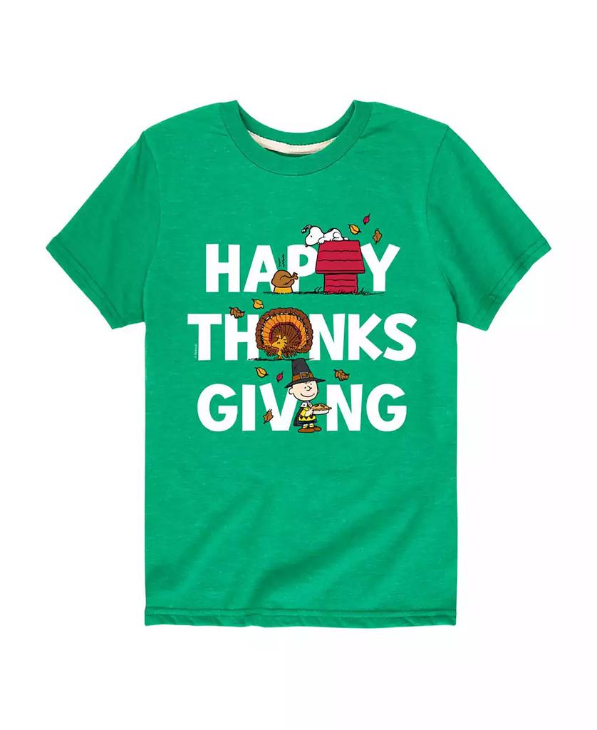 Hybrid Big Boys Happy Thanksgiving Graphic Tee