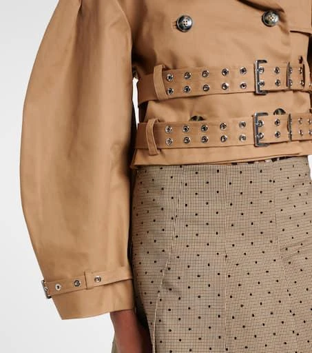 Ganni Double-breasted cotton jacket 5