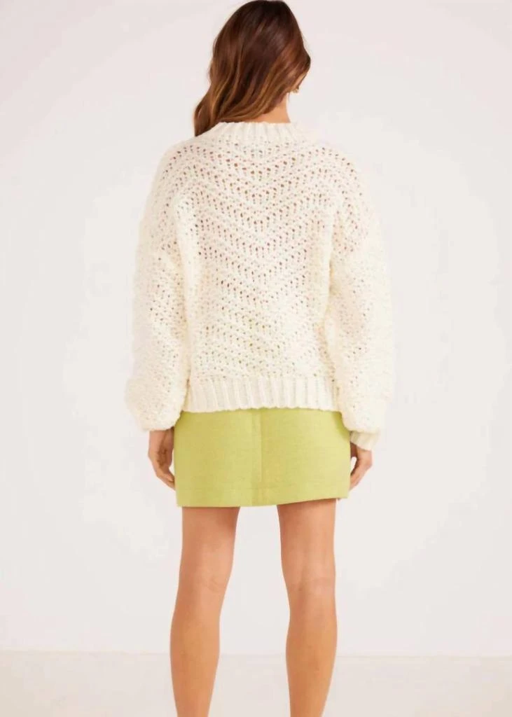 Minkpink Minkpink - Luna Zig Zag Knit Jumper 3