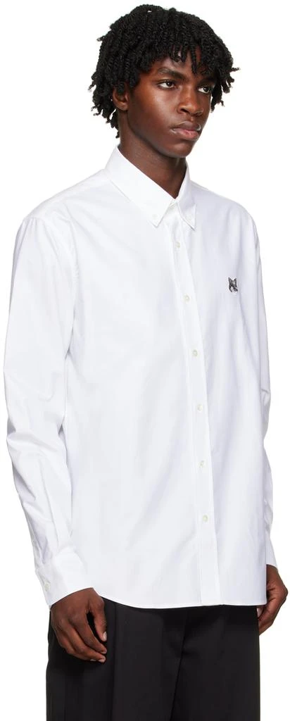 Maison Kitsune White Fox Head Shirt 2