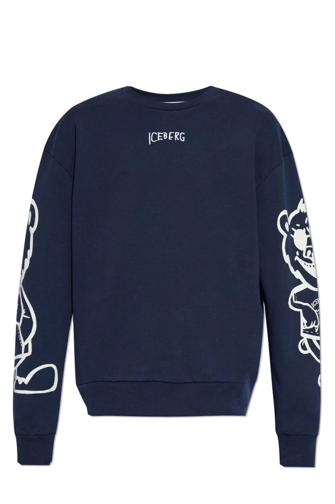 Iceberg Iceberg Logo Embroidered Crewneck Sweatshirt 1