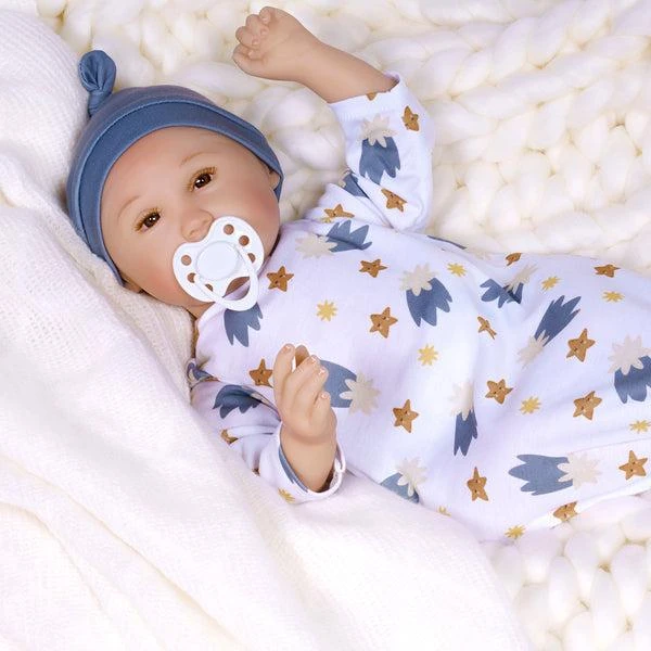 Mayra Garza Paradise Galleries Reborn Baby Doll - My Sleepy Star, Mayra Garza Designer's Doll Collections, Includes Gown, Beanie, Bib, Pacifier, Doll Baby Bottle 1
