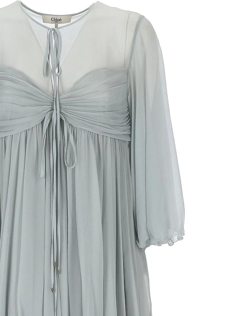 strapless open back dress Chloe Halter Fit-and-Flare Mini Dress – House of Fleur main image 1