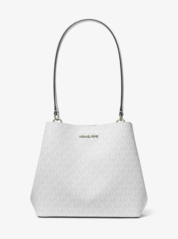 Michael Kors Pratt Medium Signature Logo Shoulder Bag