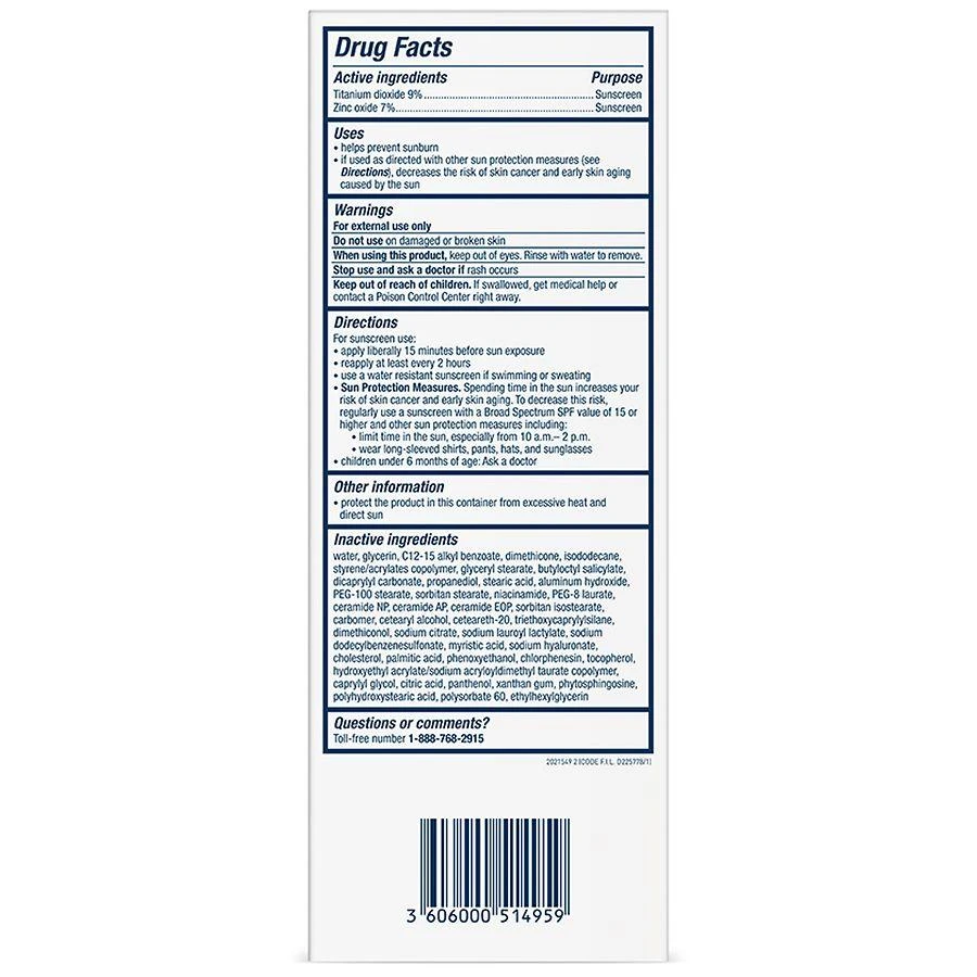 CeraVe Hydrating 100% Mineral Face Sunscreen SPF 50 with Zinc Oxide & Hyaluronic Acid 4