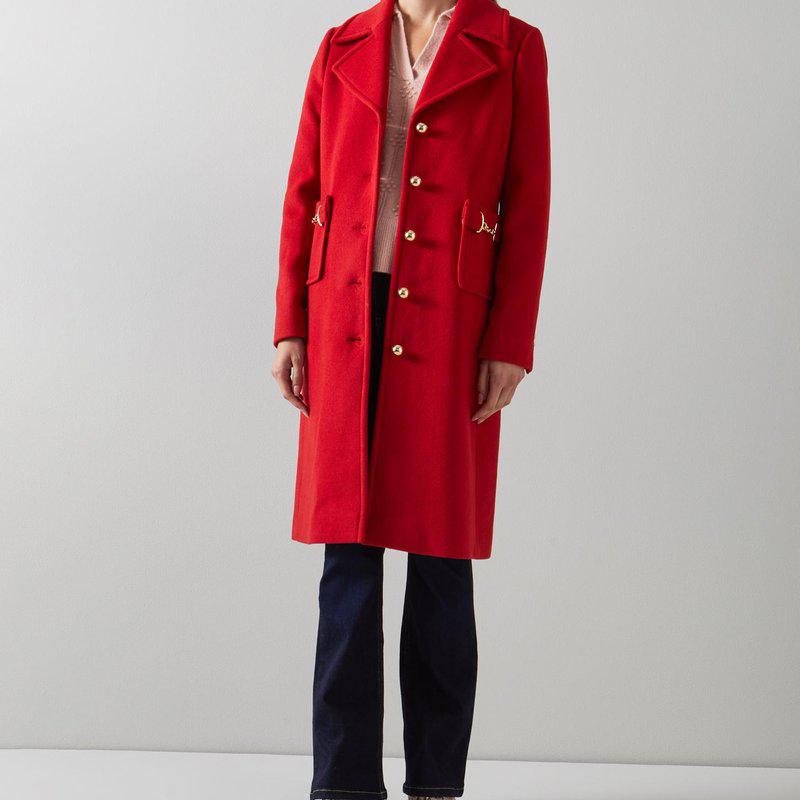 L.K. Bennett Spencer Red Coat
