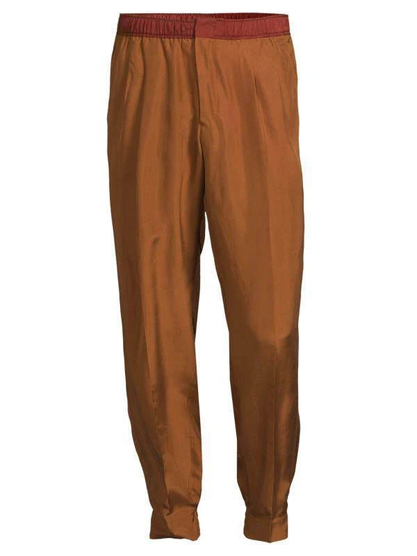 ZEGNA Pleated Silk Joggers 3