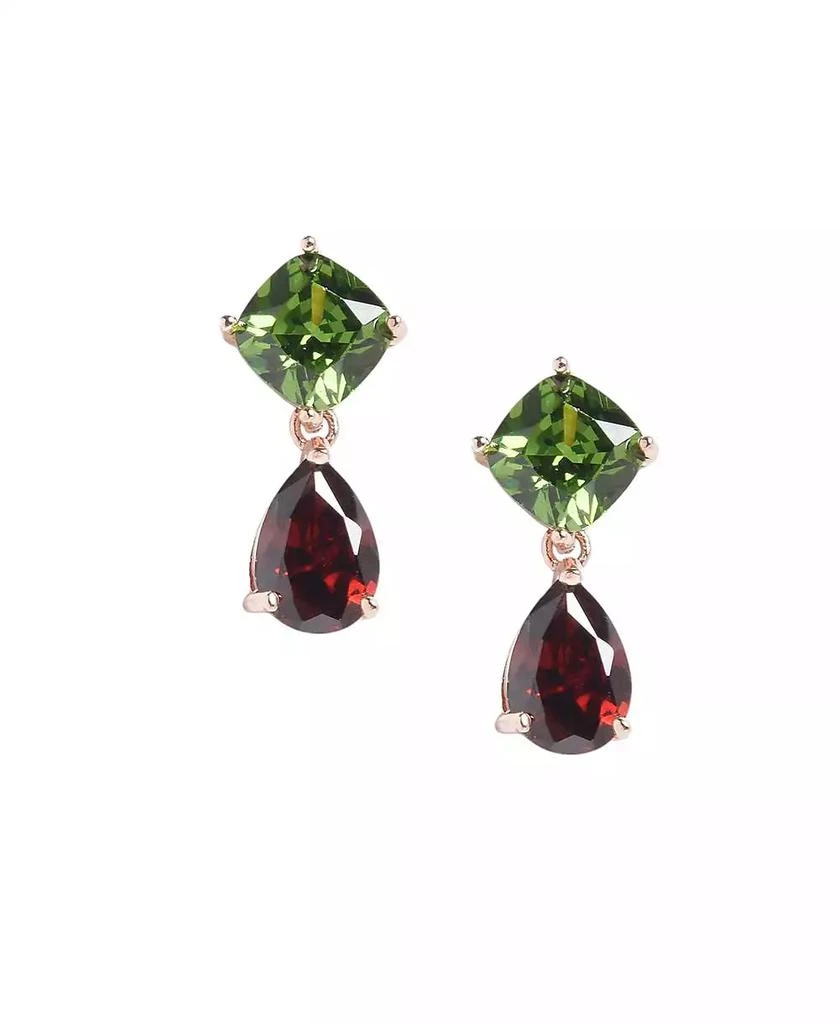 SOHI Crystal-Hue Drop Earrings