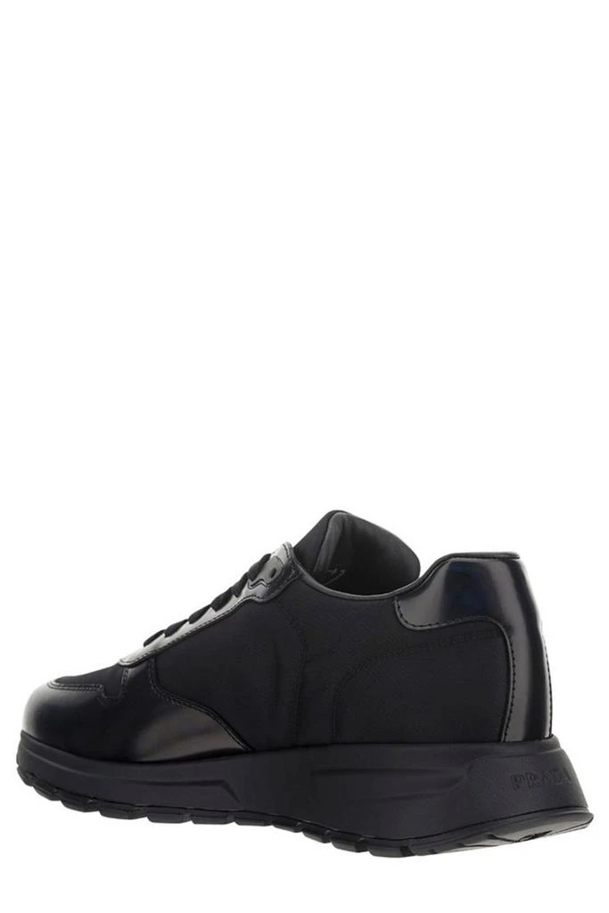 Prada Prada Logo Plaque Lace-Up Sneakers 3