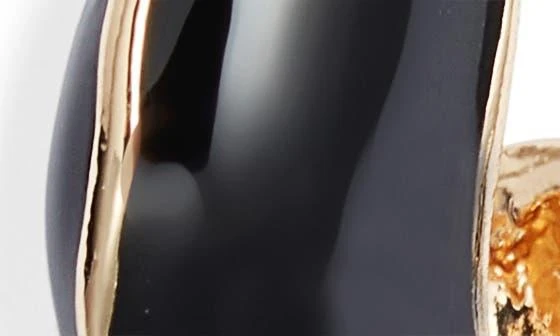 Open Edit Chubby Enamel Hoop Earrings 4