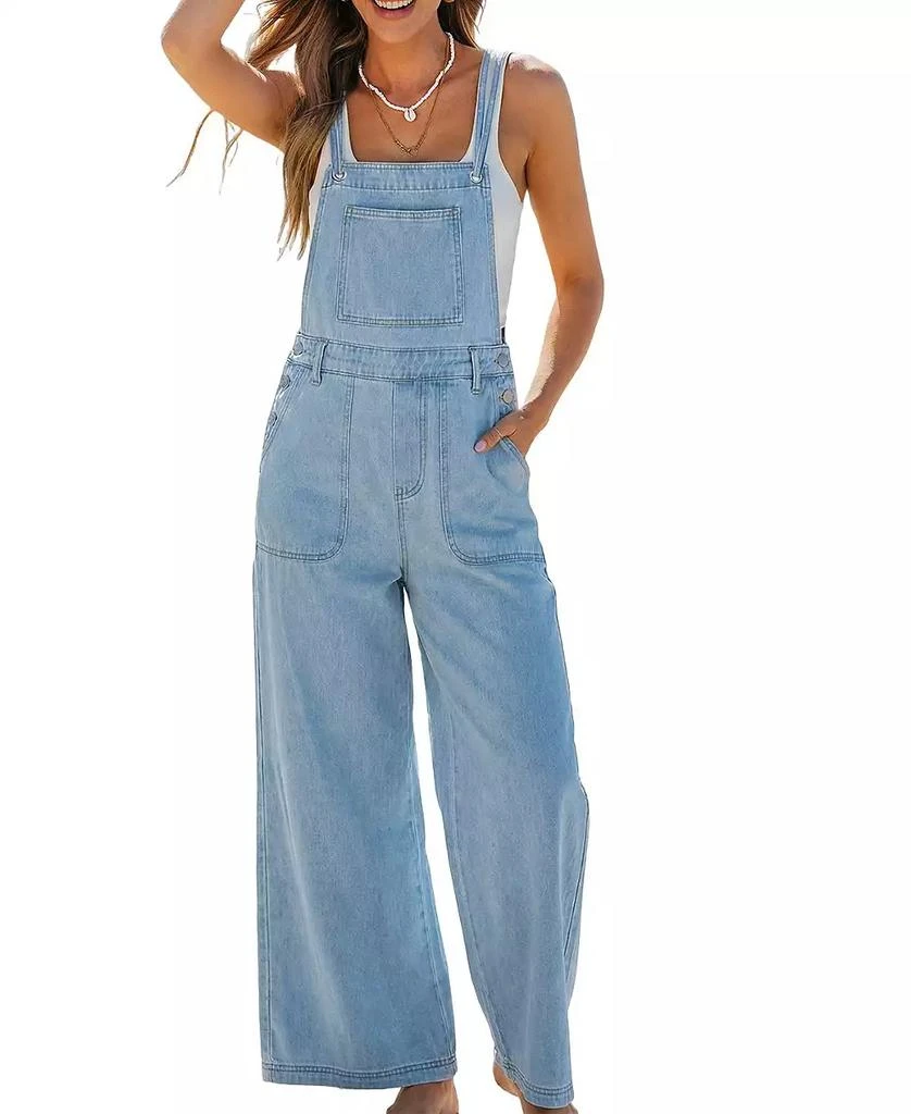 Cupshe Women
s Square Neck Zipper Closure Unlined Jumpsuit