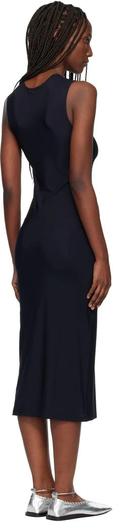Jil Sander Black Jersey Slip Midi Dress 3
