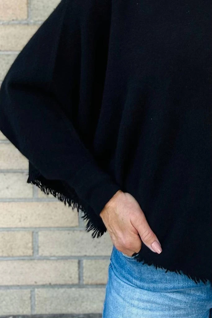 Pure Amici Pure Amici - Fringed Poncho 3