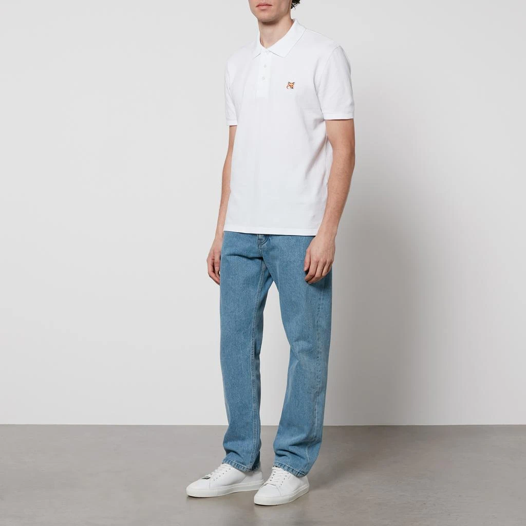 Maison Kitsuné Maison Kitsun�é Fox Head Cotton-Piqué Polo Shirt 3