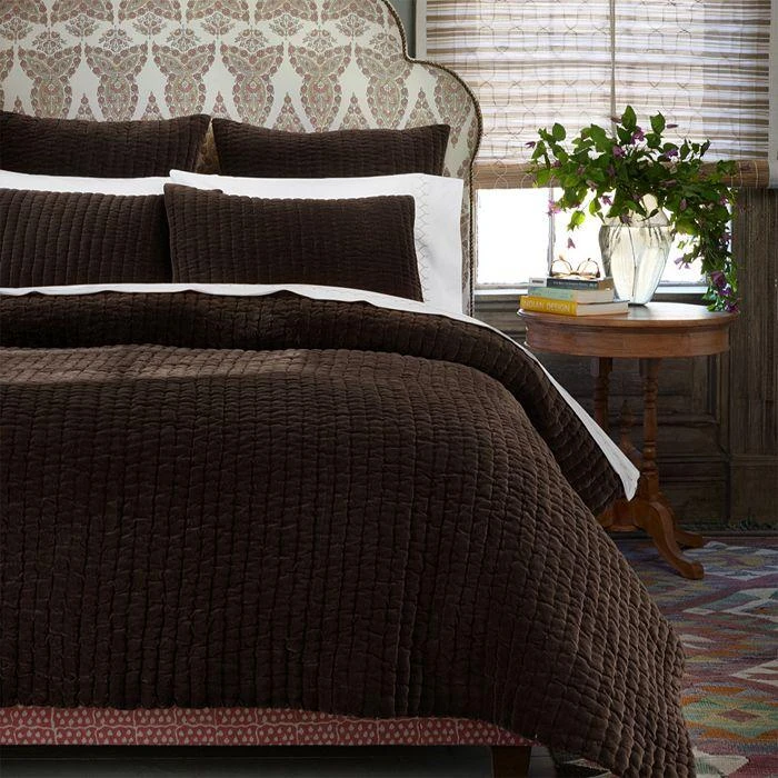 John Robshaw Velvet Quilted Coverlet, King 6