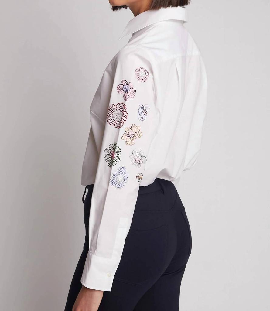 VILAGALLO Vilagallo - Mafalda Strass Poplin Shirt Top