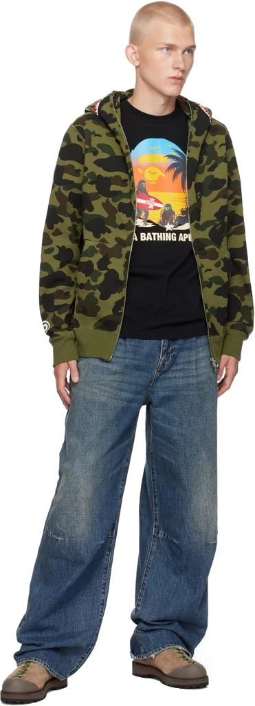 Bape Green 1st Camo 2nd Shark Zip Hoodie 4