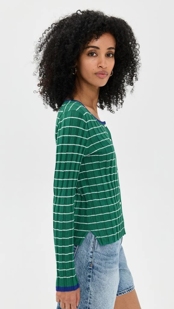 Alex Mill Cerise Ribbed Cardigan 3
