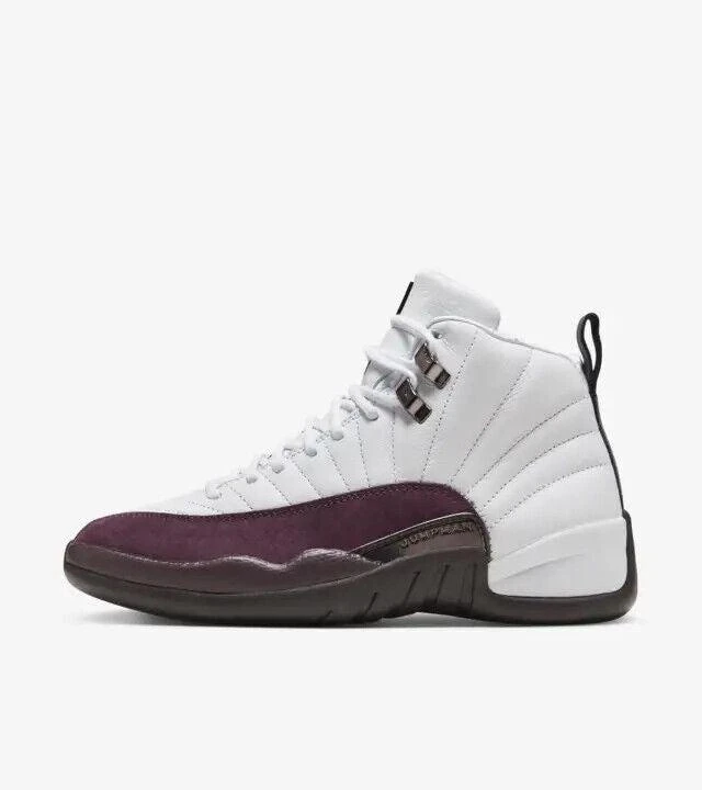 Jordan Air  12 Retro SP DV6989-100 Women's White Burgundy Sneaker Shoes PIN63 1