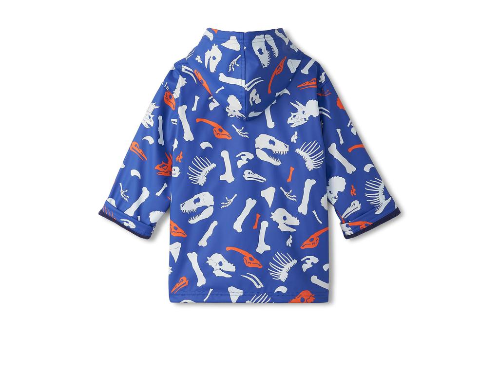 Hatley Kids Dino Fossils Colour Changing Zip-Up Rain Jacket (Toddler/Little Kid/Big Kid)