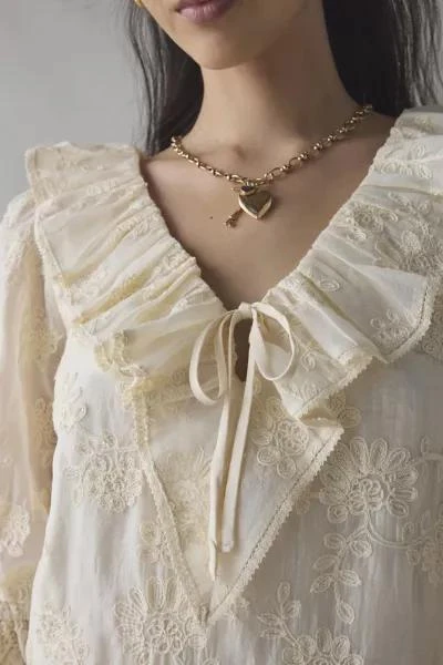 Kiss The Sky Kiss The Sky Lace Ruffle Collar Babydoll Mini Dress 5