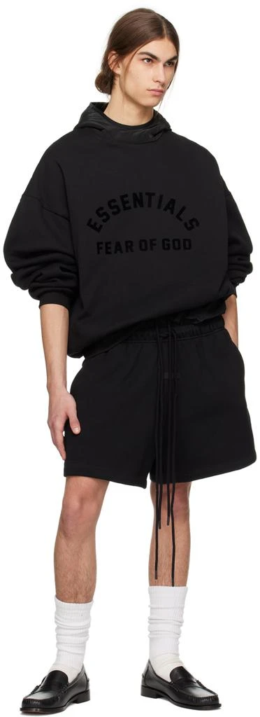 Fear of God ESSENTIALS Black Bonded Hoodie 4