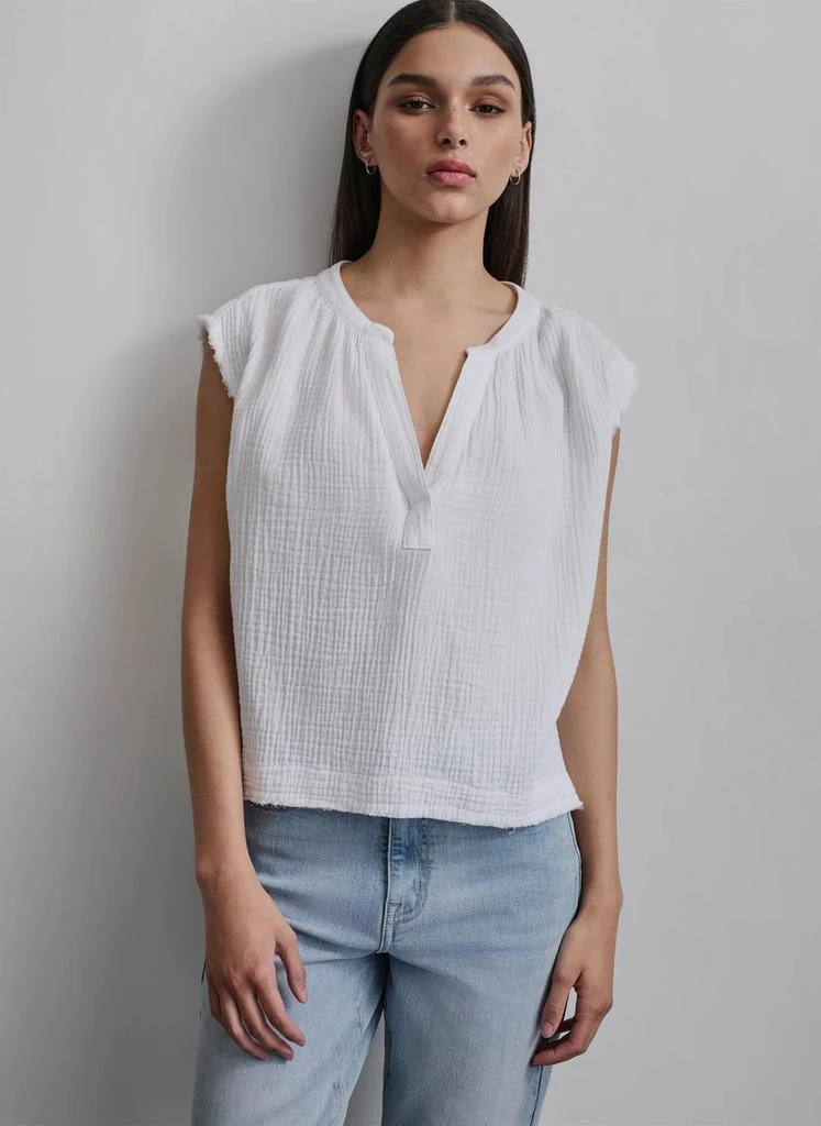 DKNY DOUBLE CREPE GAUZE SHIRT 1