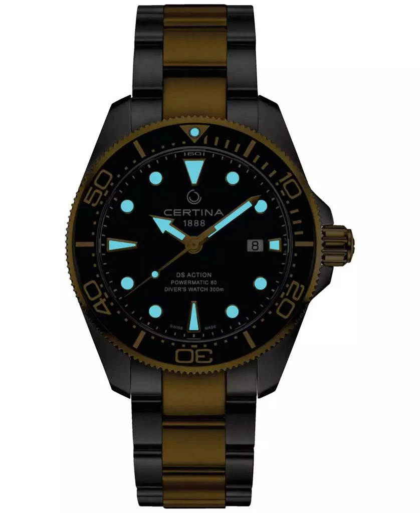Certina Men's Swiss Automatic DS Action Diver Two-Tone Stainless Steel Bracelet Watch 43mm 5