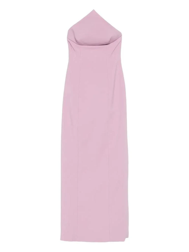knee length dresses for ladies The Lora Midi Dress in Fuchsia main image 1