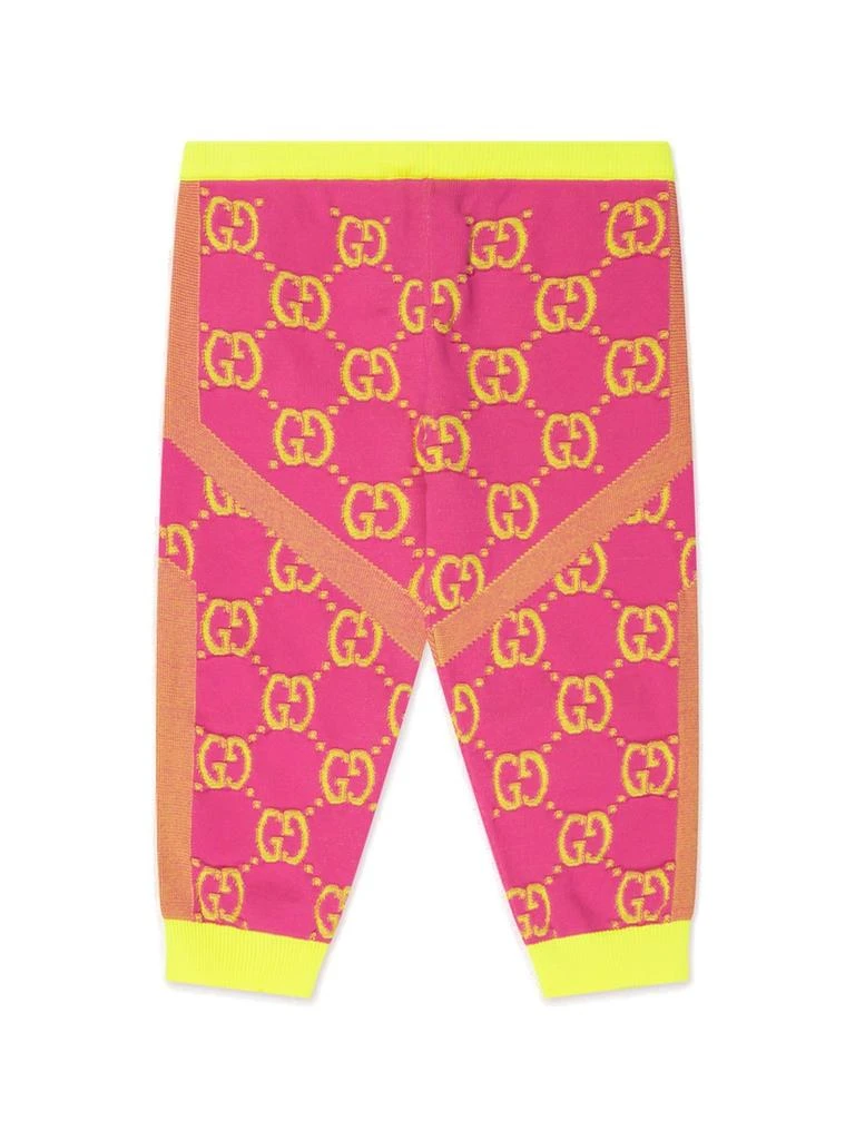 Gucci Gucci Kids Double G-Logo Contrasting Trim Leggings 2