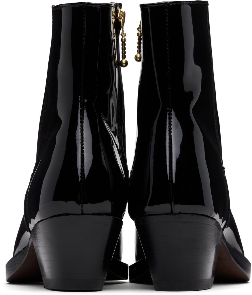 Ernest W. Baker Black Western Boots