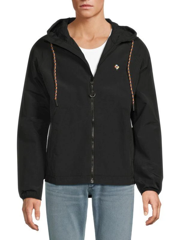 Marcelo Burlon Hooded Windbreaker Jacket 1