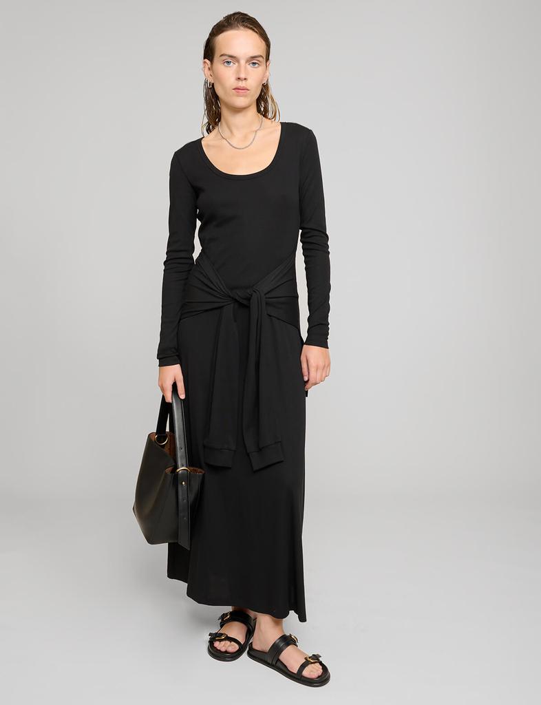 Pixie Market Sleeve-Tie Long Sleeve Dress