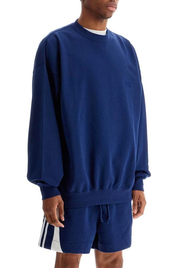 Y-3 blue cotton crewneck sweatshirt for men 2