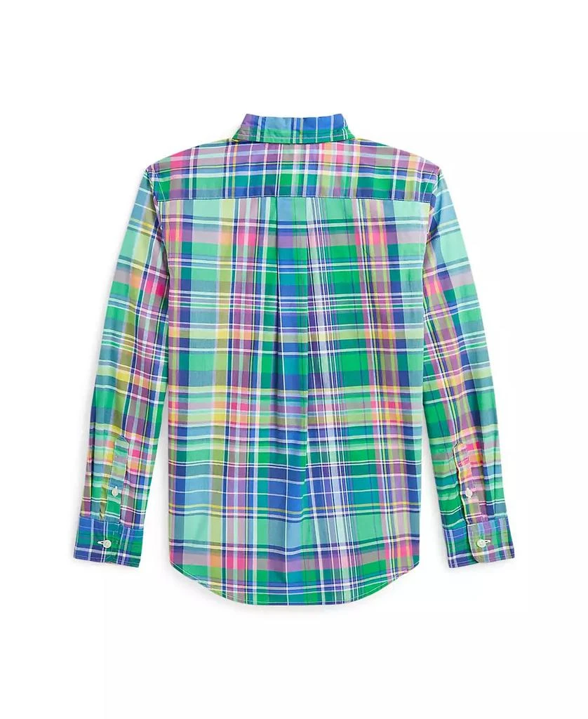 Ralph Lauren Big Boys Plaid Poplin Shirt 2