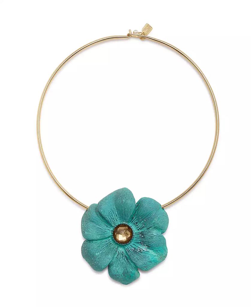 Robert Lee Morris Faux Stone Patina Flora Wire Necklace